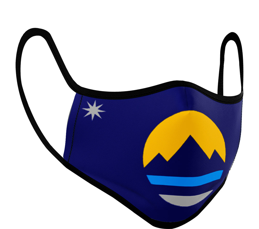 Reno Flag - Face Mask with fluid and moisture resistant fabric. Reusable and Washable