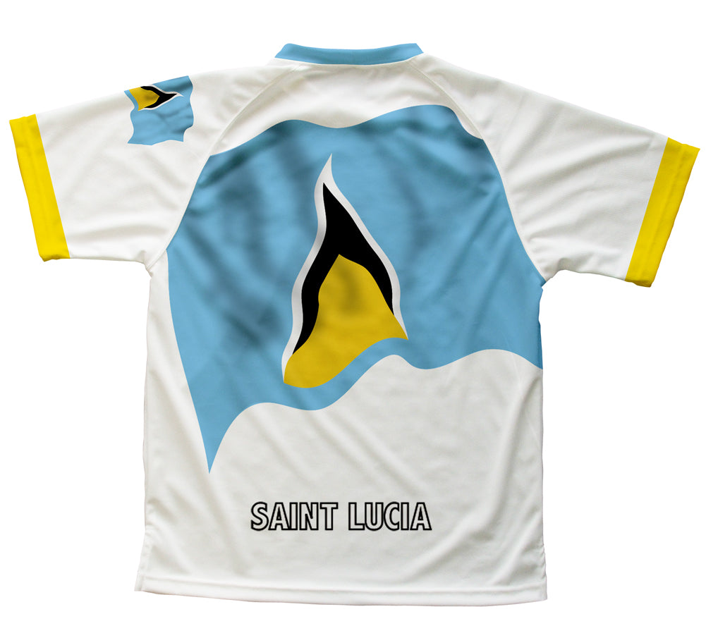 Saint Lucia Flag Technical T-Shirt for Men and Women