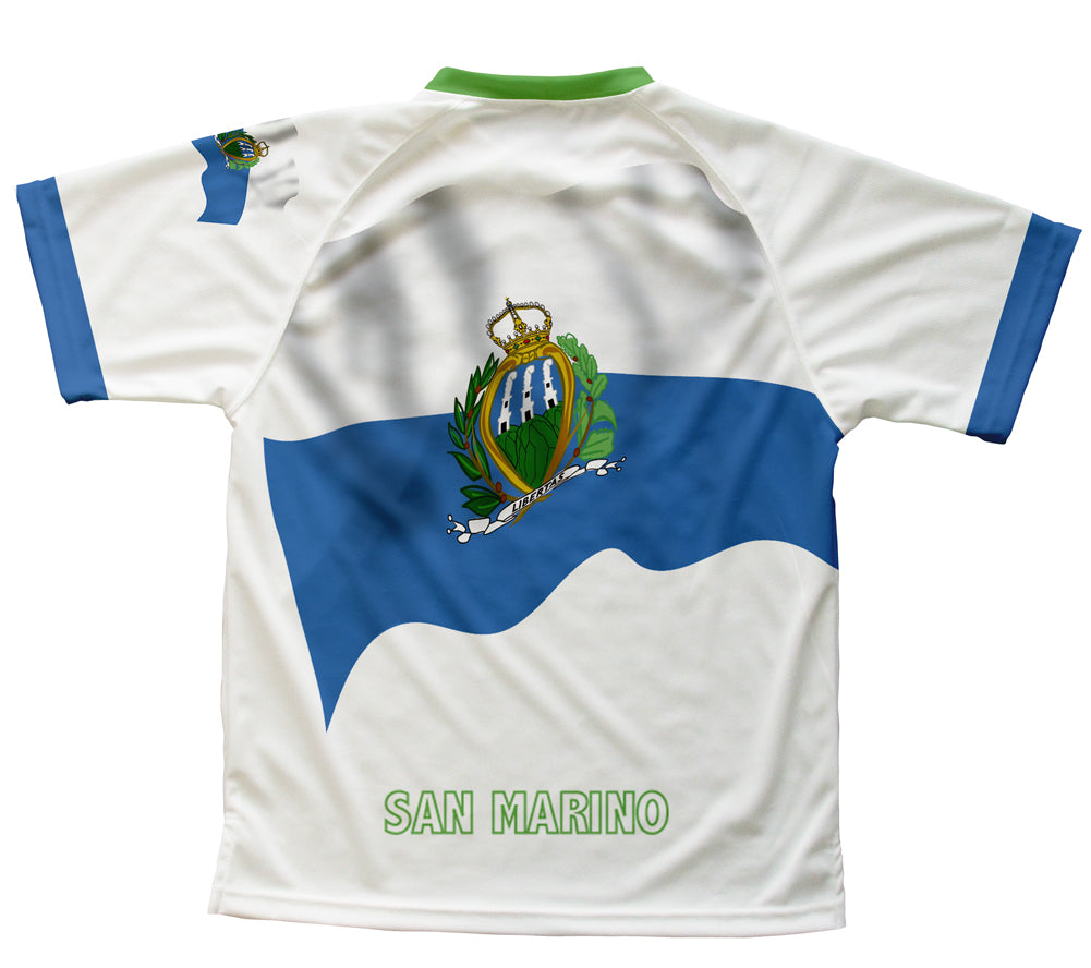 San Marino Flag Technical T-Shirt for Men and Women