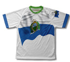 San Marino Flag Technical T-Shirt for Men and Women