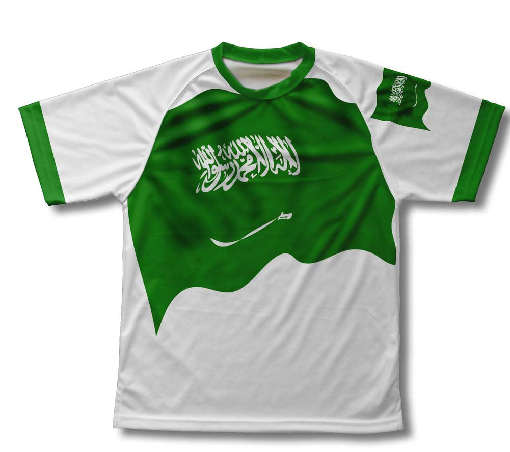 Saudi Arabia Flag Technical T-Shirt for Men and Women