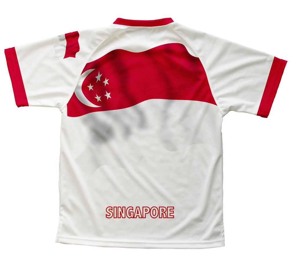 Singapore Flag Technical T-Shirt for Men and Women