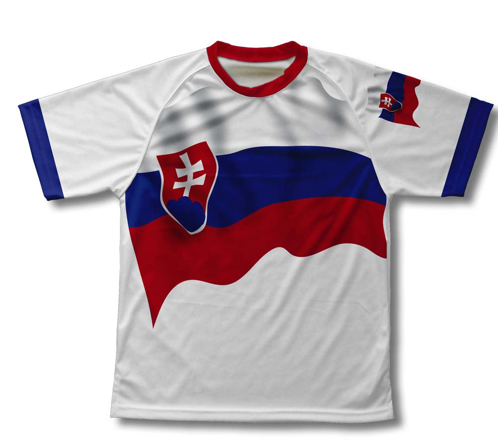 Slovakia Flag Technical T-Shirt for Men and Women