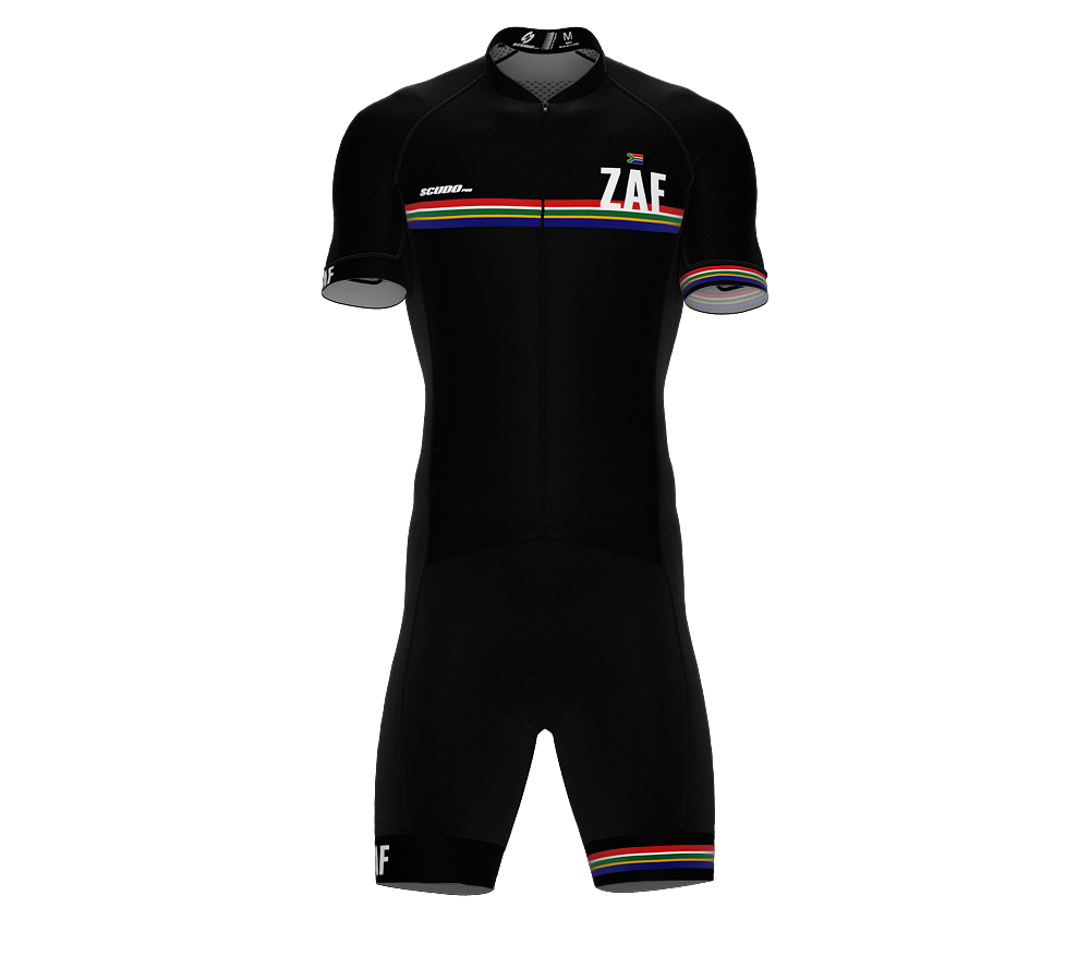 South Africa Black Code Cycling Speedsuit for Men
