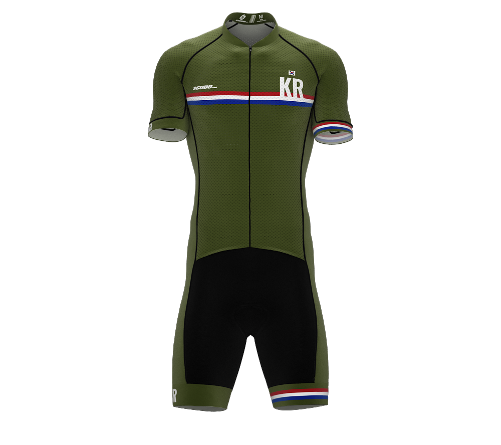 South Korea Green Code Cycling Speedsuit for Men