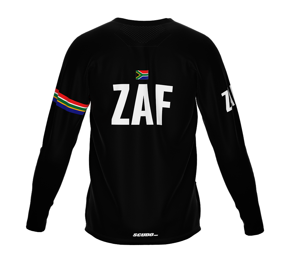 MTB BMX Cycling Jersey Long Sleeve Code South Africa Black for Men and Women