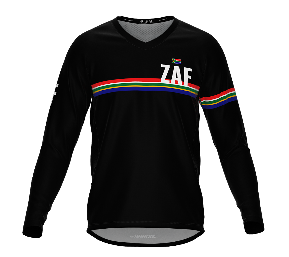 MTB BMX Cycling Jersey Long Sleeve Code South Africa Black for Men and Women