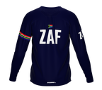 MTB BMX Cycling Jersey Long Sleeve Code South Africa Blue for Men and Women