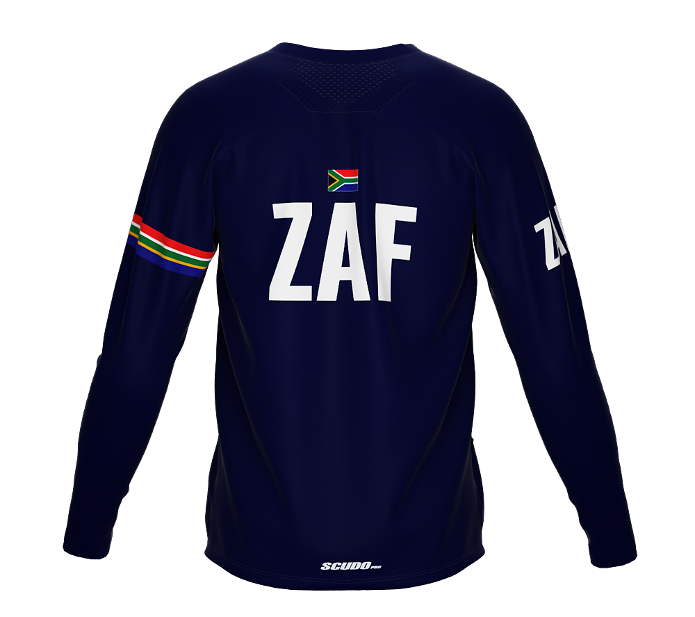 MTB BMX Cycling Jersey Long Sleeve Code South Africa Blue for Men and Women