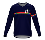 MTB BMX Cycling Jersey Long Sleeve Code South Africa Blue for Men and Women
