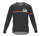 MTB BMX Cycling Jersey Long Sleeve Code South Africa Gray for Men and Women