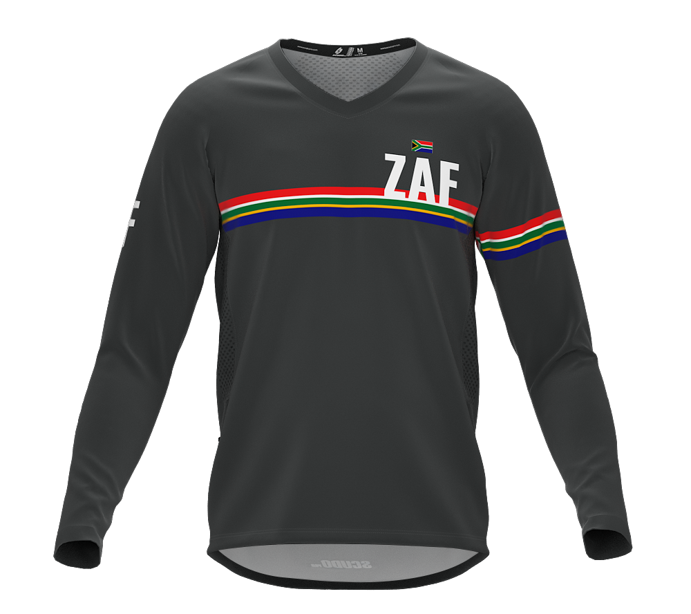 MTB BMX Cycling Jersey Long Sleeve Code South Africa Gray for Men and Women