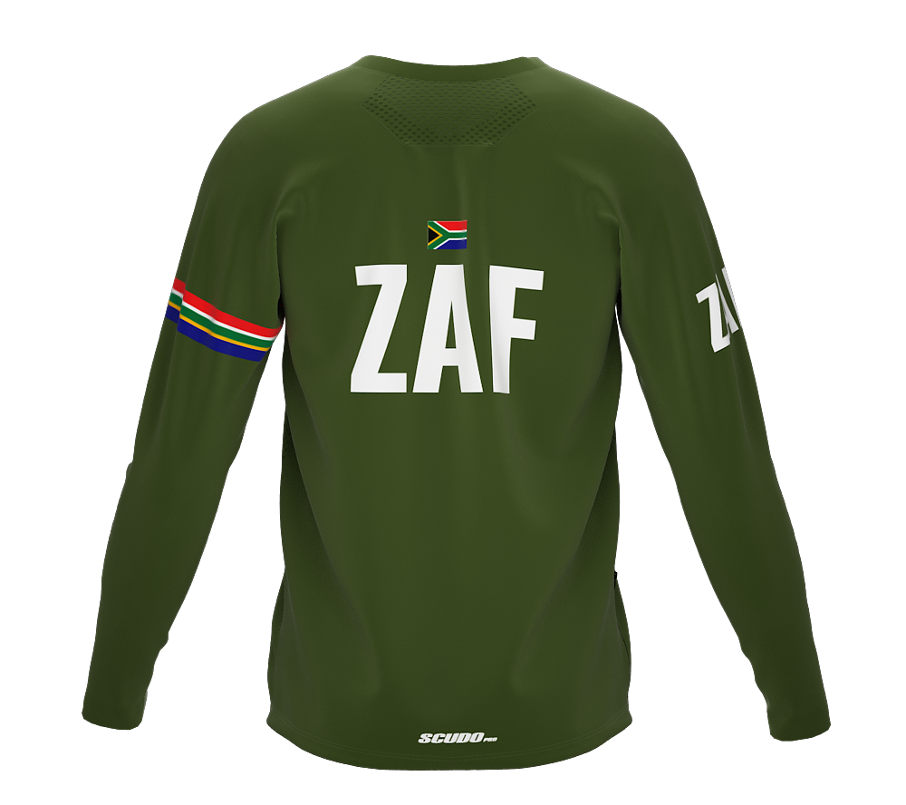 MTB BMX Cycling Jersey Long Sleeve Code South Africa Green for Men and Women