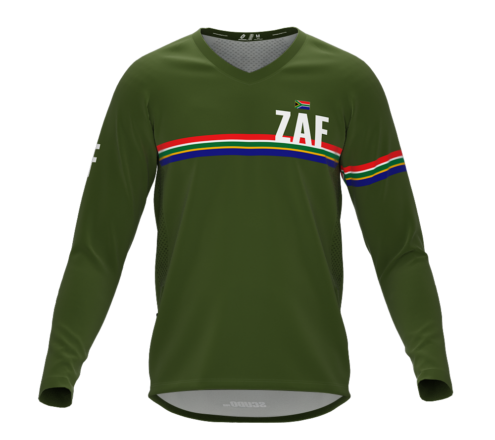MTB BMX Cycling Jersey Long Sleeve Code South Africa Green for Men and Women
