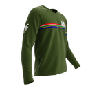 MTB BMX Cycling Jersey Long Sleeve Code South Africa Green for Men and Women