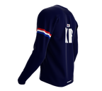 MTB BMX Cycling Jersey Long Sleeve Code South Korea White for Men and Women