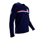 MTB BMX Cycling Jersey Long Sleeve Code South Korea White for Men and Women