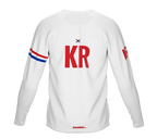 MTB BMX Cycling Jersey Long Sleeve Code South Korea White for Men and Women