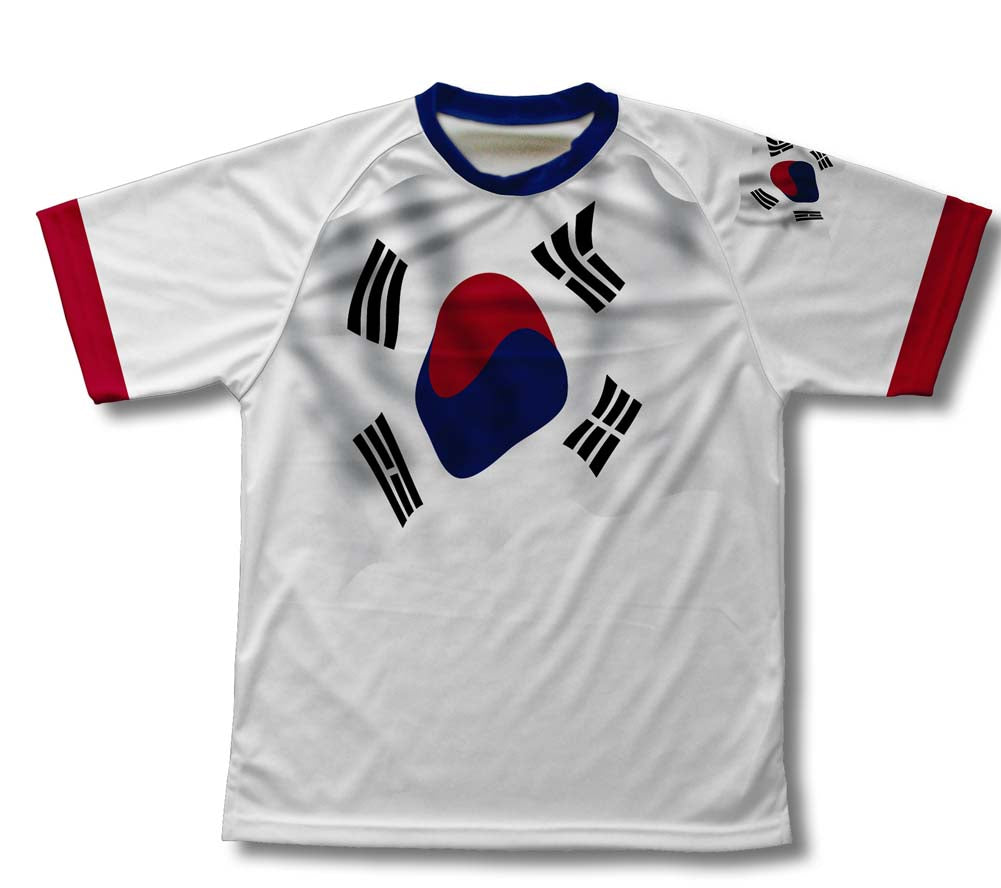 South Korea Flag Technical T-Shirt for Men and Women