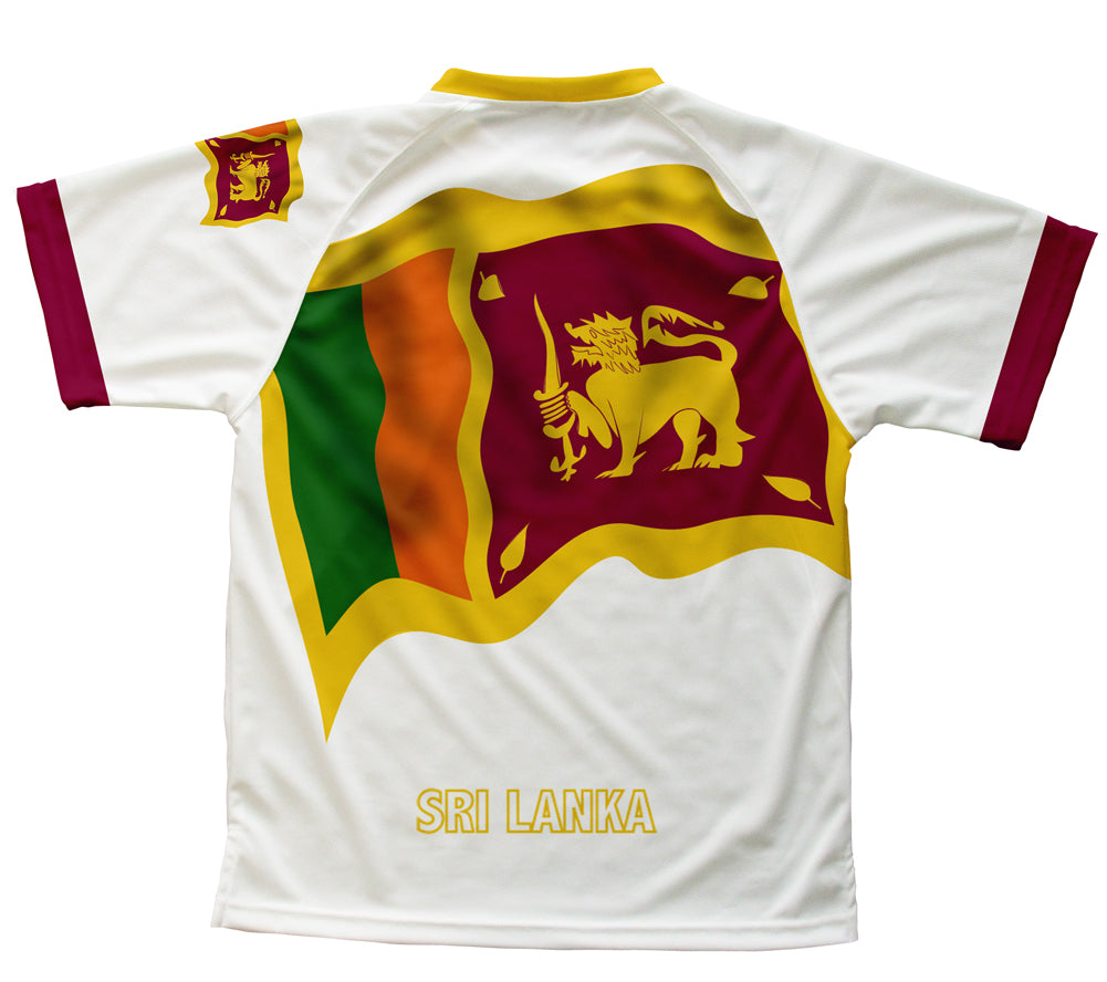 Sri Lanka Flag Technical T-Shirt for Men and Women