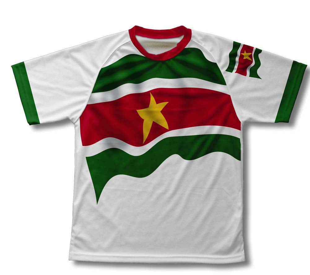 Suriname Flag Technical T-Shirt for Men and Women