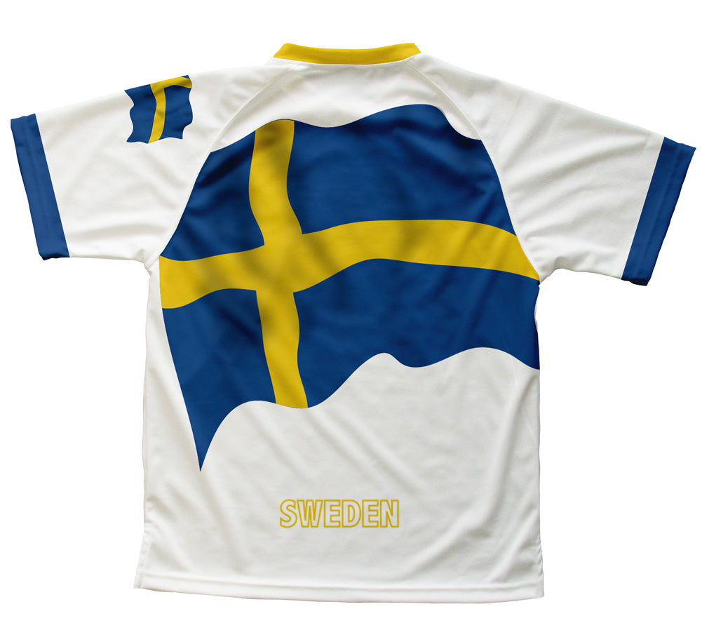 Sweden Flag Technical T-Shirt for Men and Women