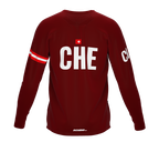 MTB BMX Cycling Jersey Long Sleeve Code Switzerland Vine for Men and Women