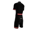 Switzerland Black Code Cycling Speedsuit for Men