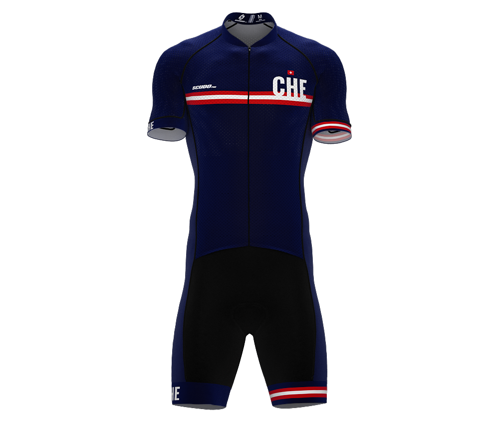 Switzerland Blue Code Cycling Speedsuit for Men