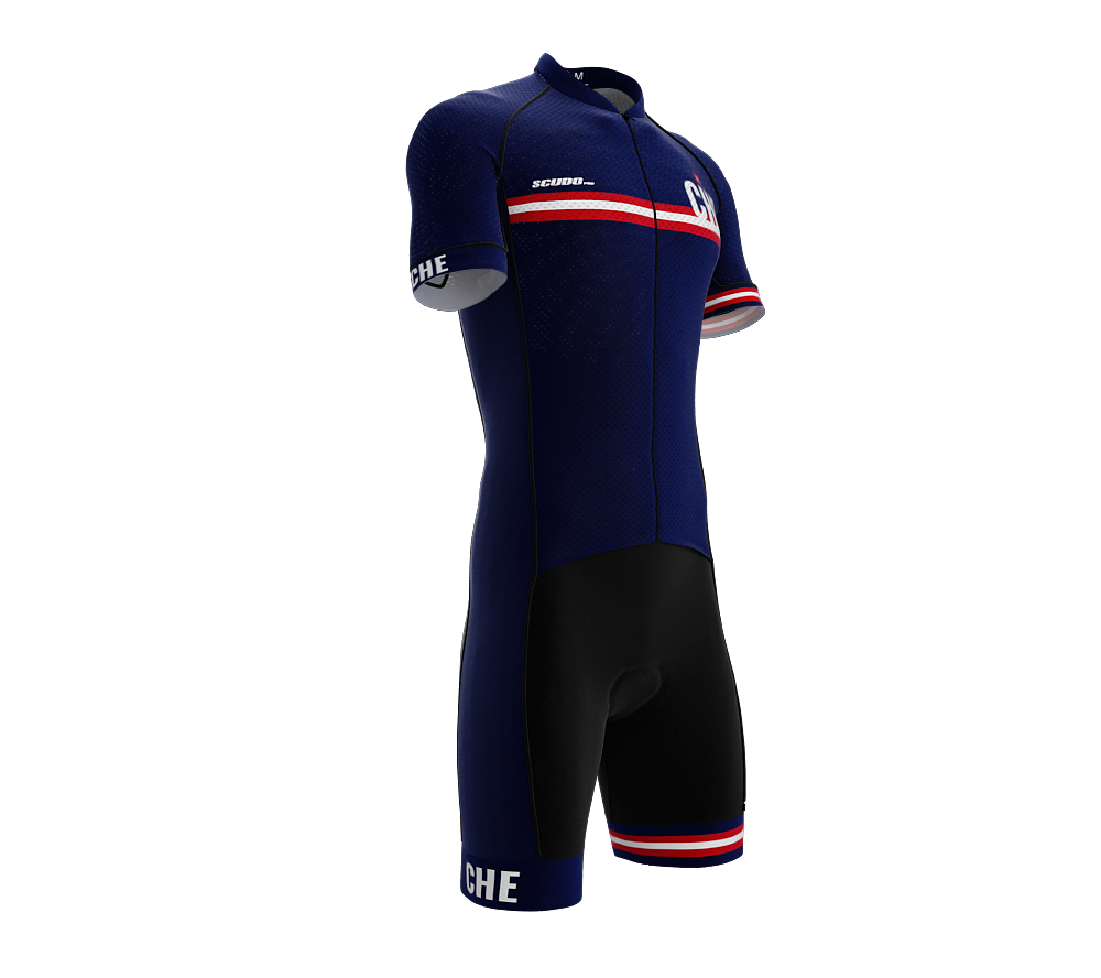Switzerland Blue Code Cycling Speedsuit for Men