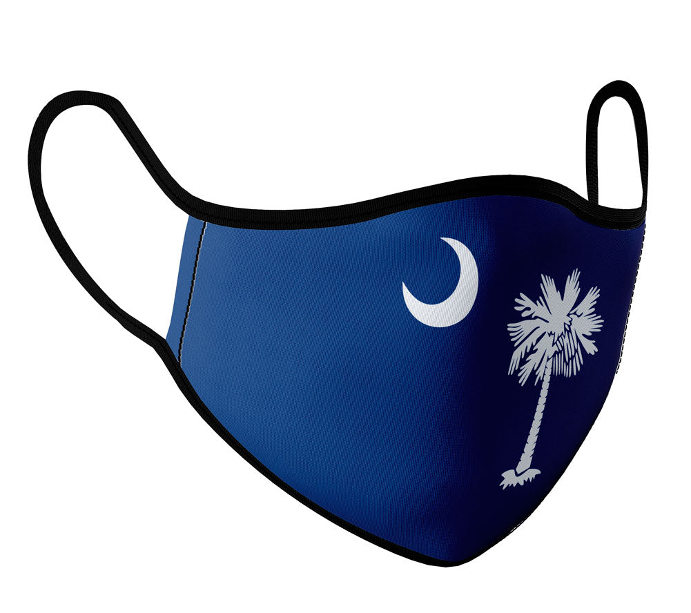 South Carolina - Face Mask with fluid and moisture resistant fabric. Reusable and Washable