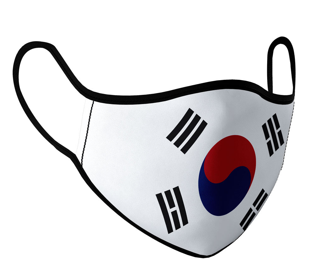 South Korea - Face Mask with fluid and moisture resistant fabric. Reusable and Washable