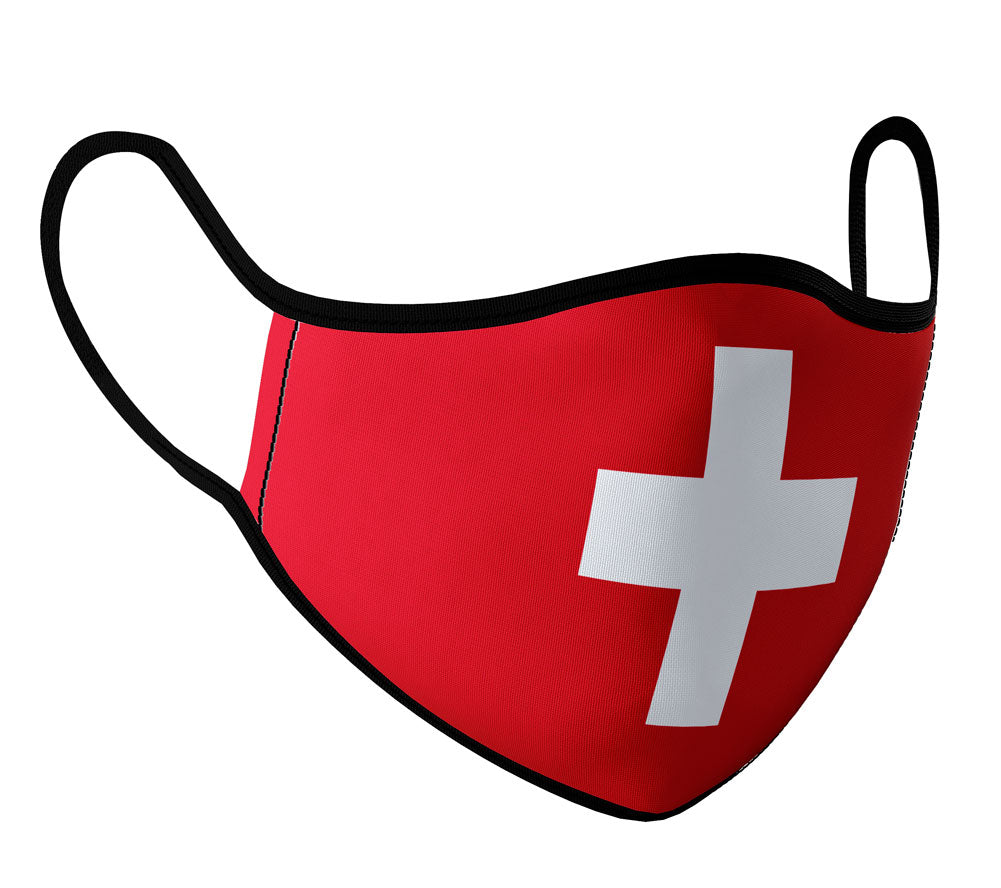 Switzerland  - Face Mask with fluid and moisture resistant fabric. Reusable and Washable