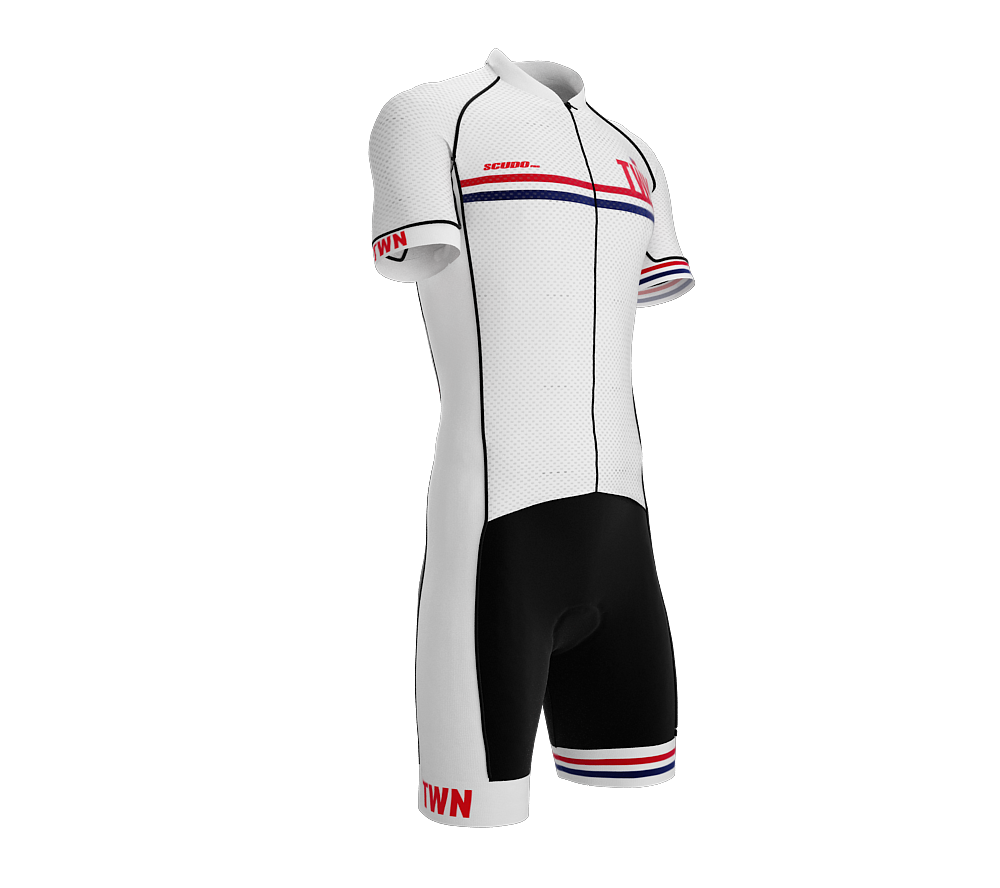 Taiwan White Code Cycling Speedsuit for Men