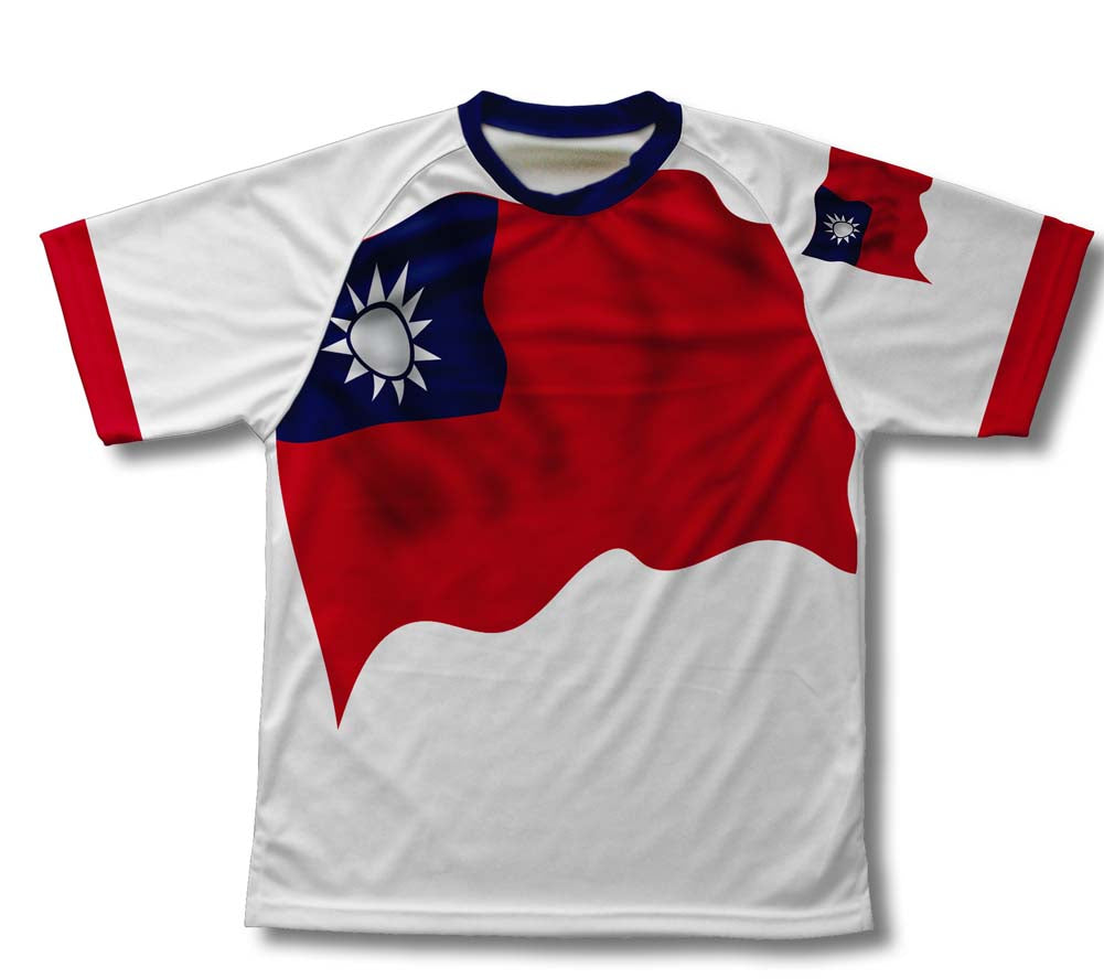 Taiwan Flag Technical T-Shirt for Men and Women