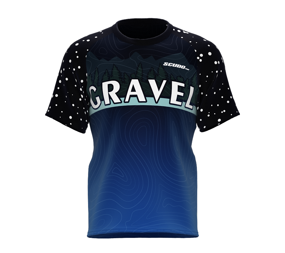Gravel | Mountain Blue | Podium T-Shirt | Unisex