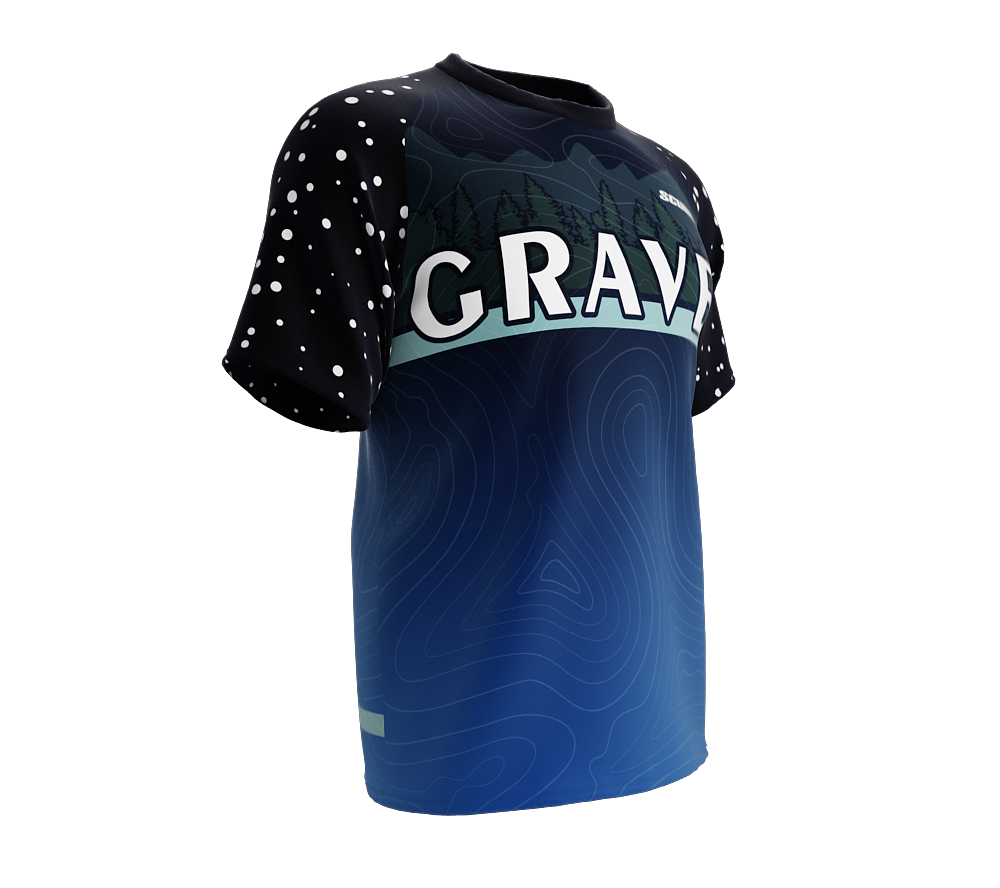 Gravel | Mountain Blue | Podium T-Shirt | Unisex