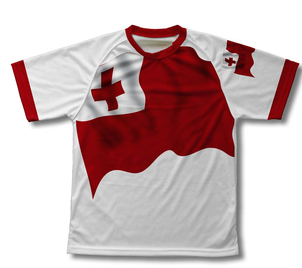 Tonga Flag Technical T-Shirt for Men and Women