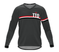 MTB BMX Cycling Jersey Long Sleeve Code Trinidad And Tobago Gray for Men and Women