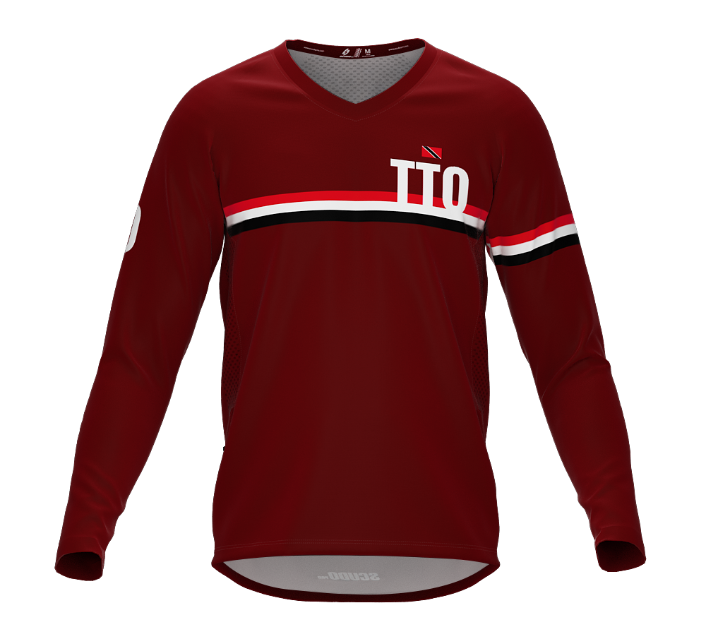 MTB BMX Cycling Jersey Long Sleeve Code Trinidad And Tobago Vine for Men and Women