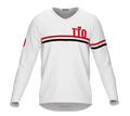 MTB BMX Cycling Jersey Long Sleeve Code Trinidad And Tobago White for Men and Women