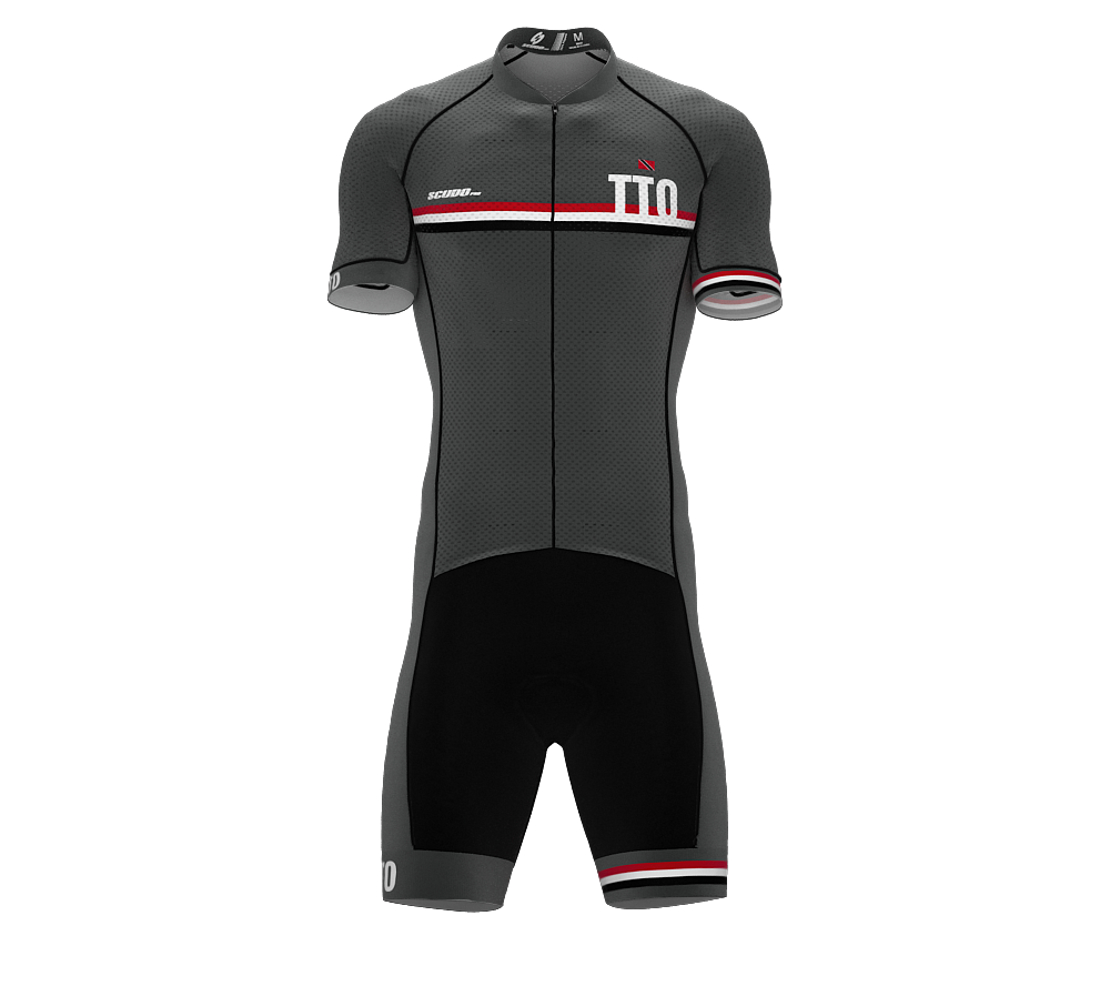 Trinidad And Tobago Gray Code Cycling Speedsuit for Men
