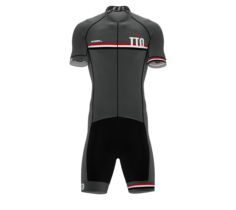 Trinidad And Tobago Gray Code Cycling Speedsuit for Men