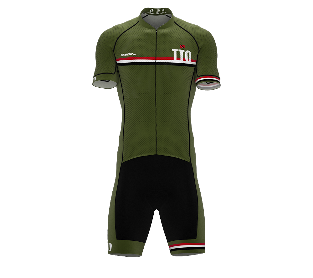 Trinidad And Tobago Green Code Cycling Speedsuit for Men