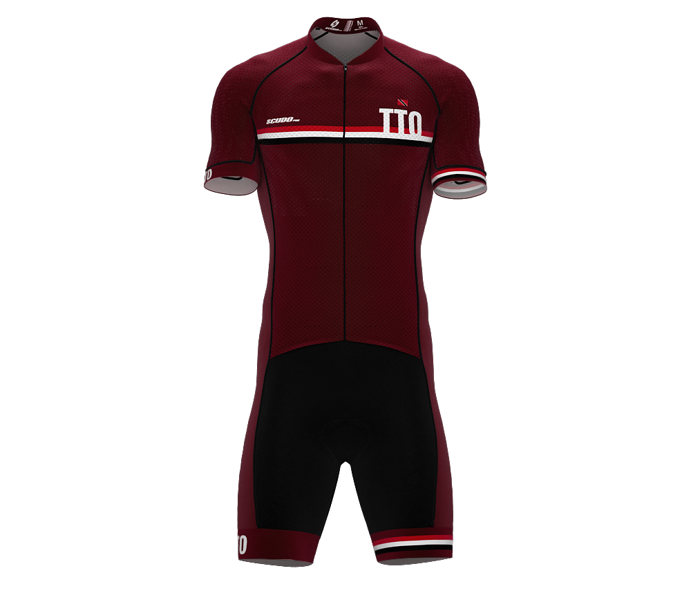 Trinidad And Tobago Vine Code Cycling Speedsuit for Men