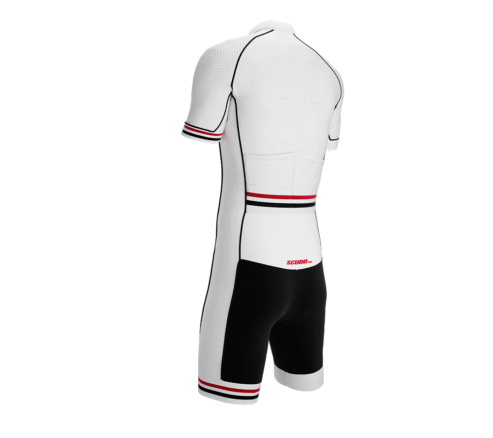 Trinidad And Tobago White Code Cycling Speedsuit for Men