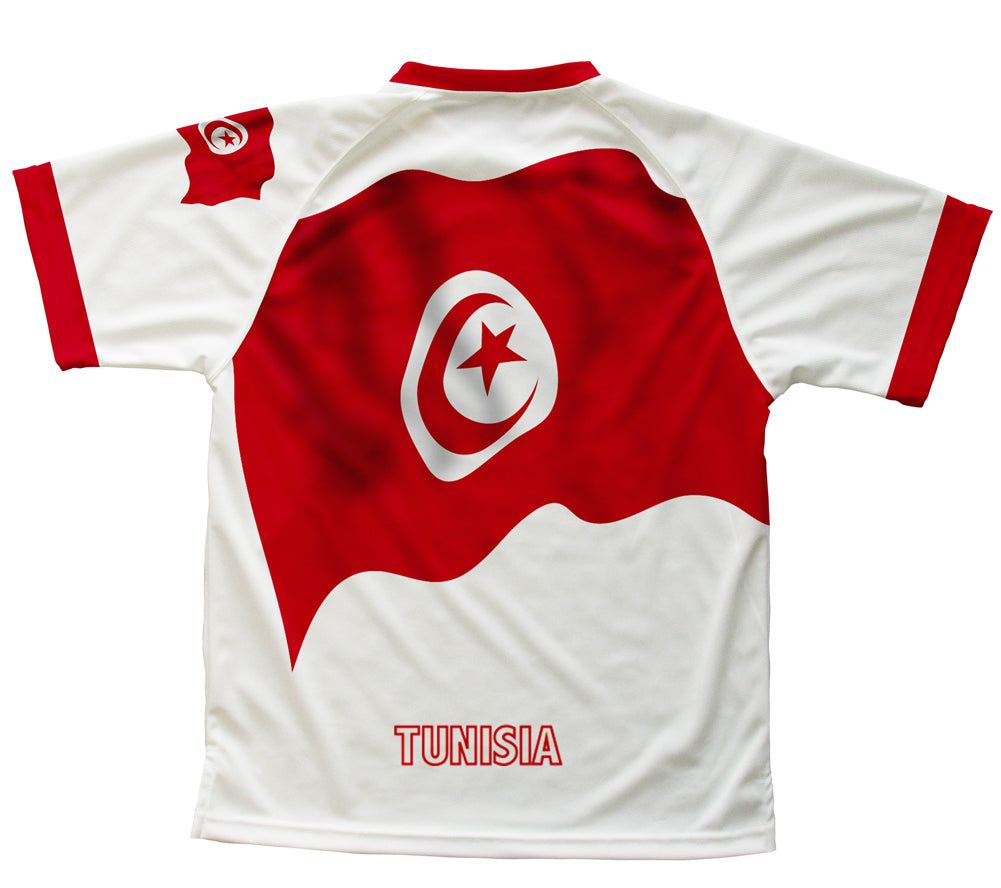 Tunisia Flag Technical T-Shirt for Men and Women
