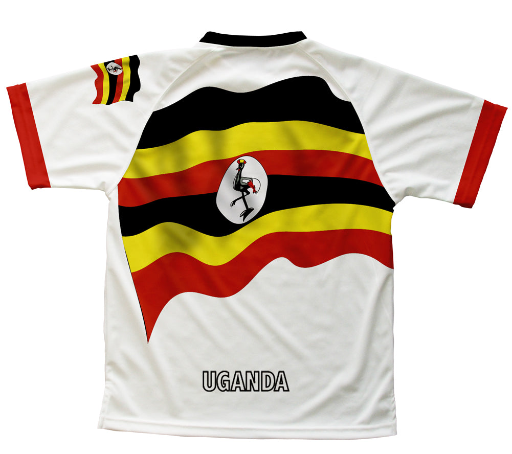 Uganda Flag Technical T-Shirt for Men and Women