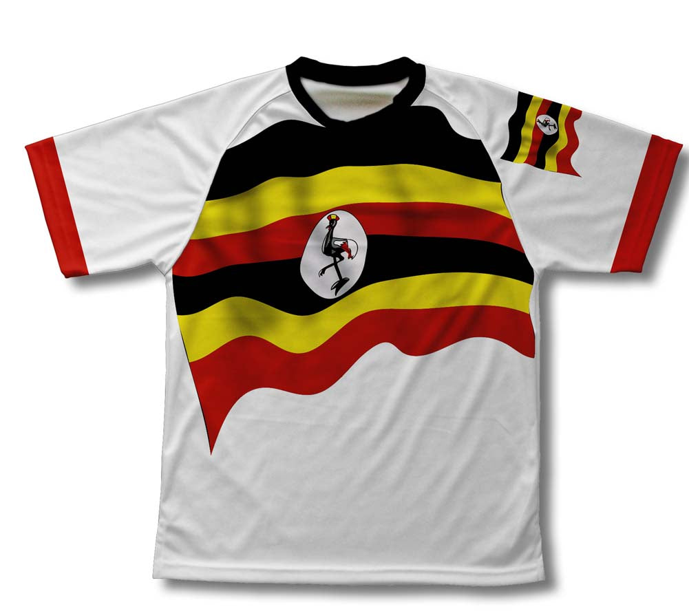 Uganda Flag Technical T-Shirt for Men and Women