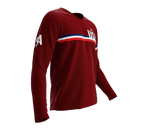 MTB BMX Cycling Jersey Long Sleeve Code United States Vine for Men and Women